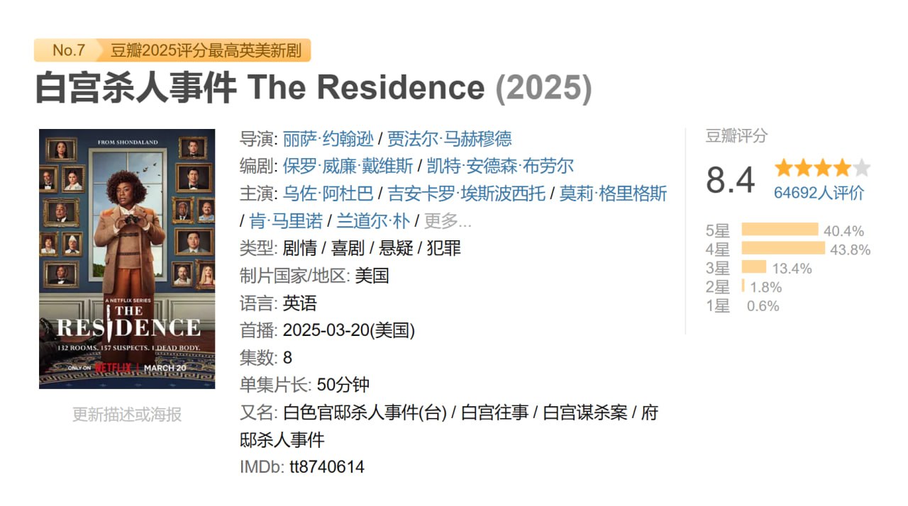 白宫杀人事件 The Residence (2025)