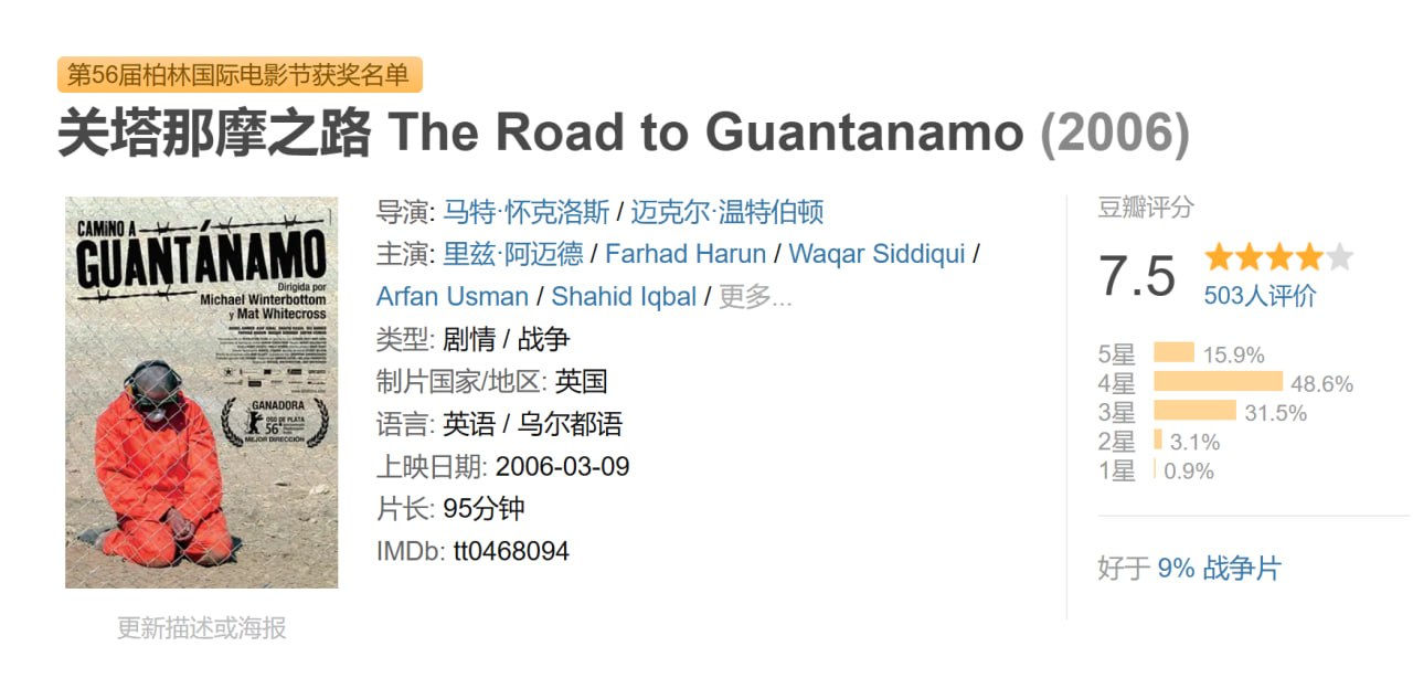 关塔那摩之路 The Road to Guantanamo (2006)