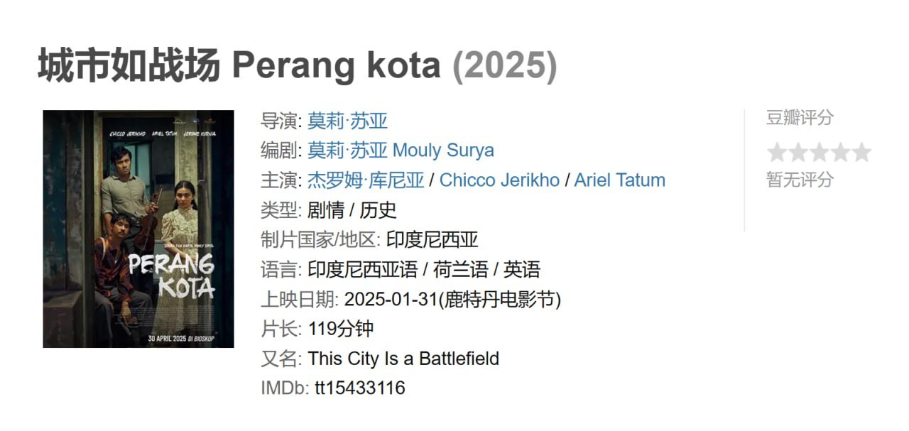 城市如战场 Perang kota (2025)