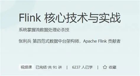 【极客时间-100058801】Flink 核心技术与实战