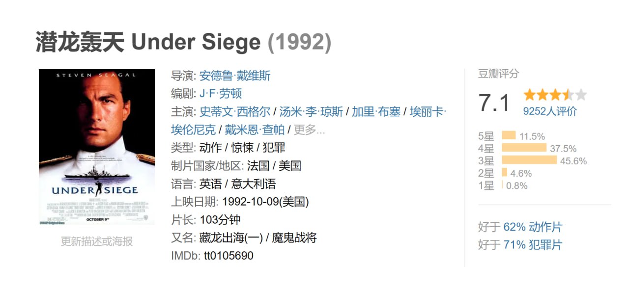 潜龙轰天 Under Siege (1992)