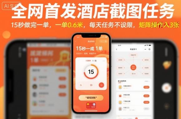 0门槛正规项目，15秒截1张图，0
