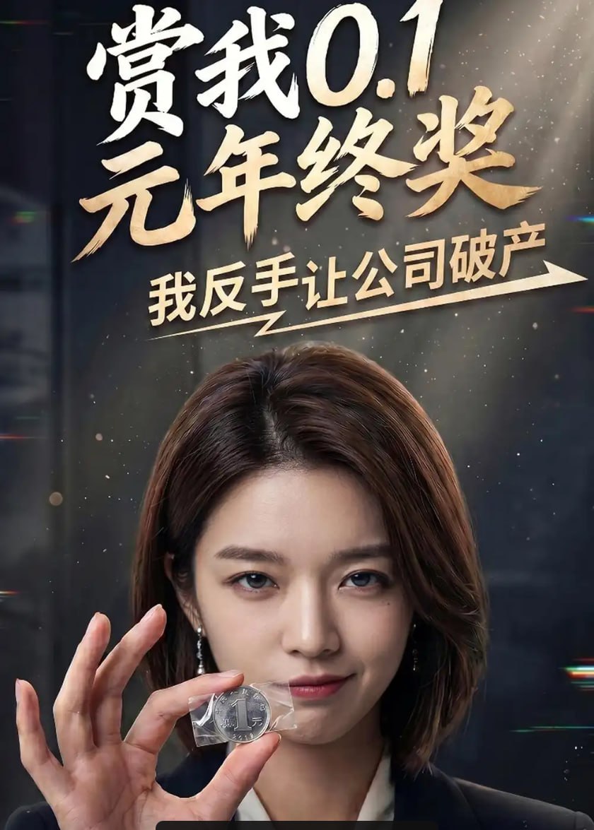 赏我0.1元年终奖，我反手让公司破产（60 集）Ai短剧