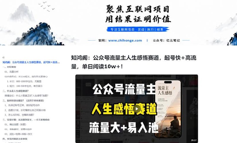 《大流量站项目1.0+2.0》