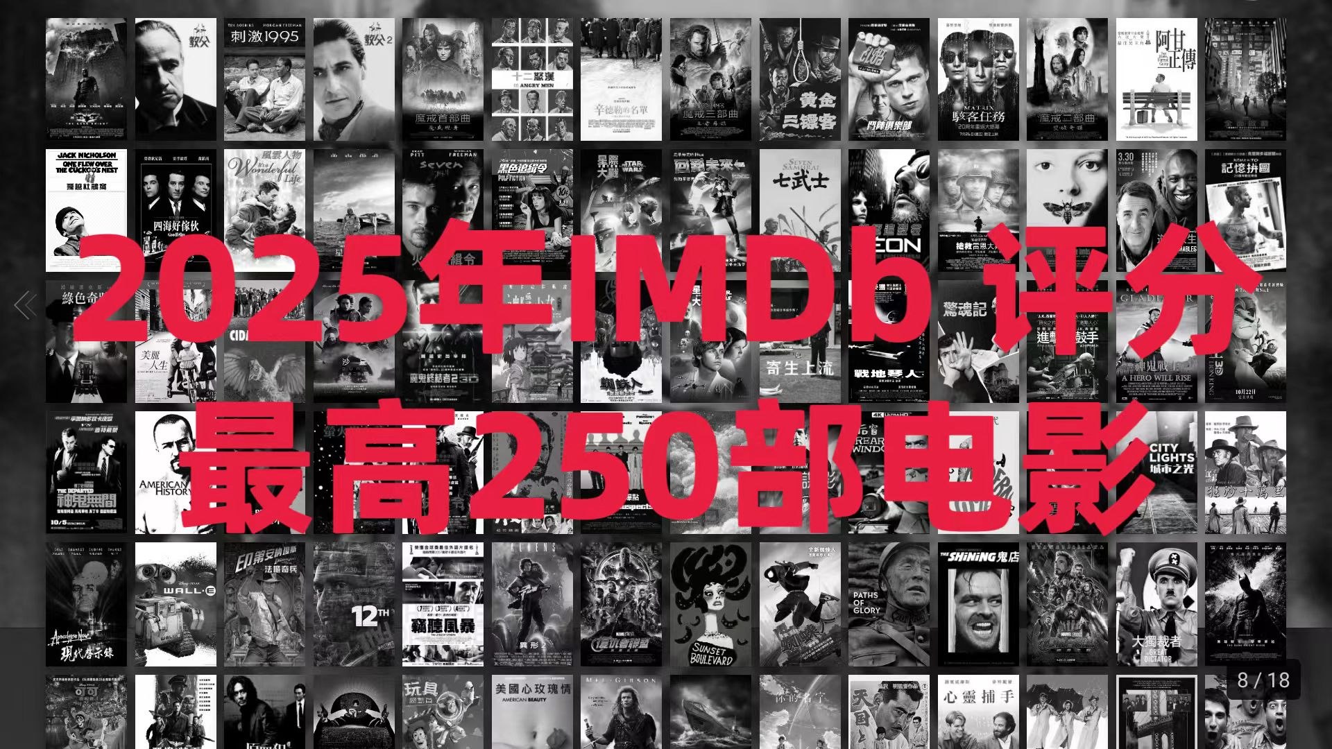 2025年IMDb 评分最高250部电影