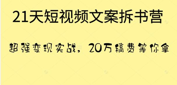 《21天短视频文案拆书营2期》