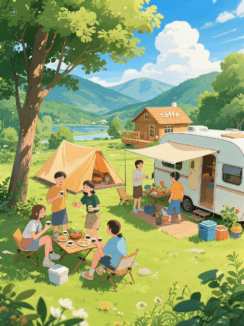 24年最新ai治愈动态插画玩法，操作