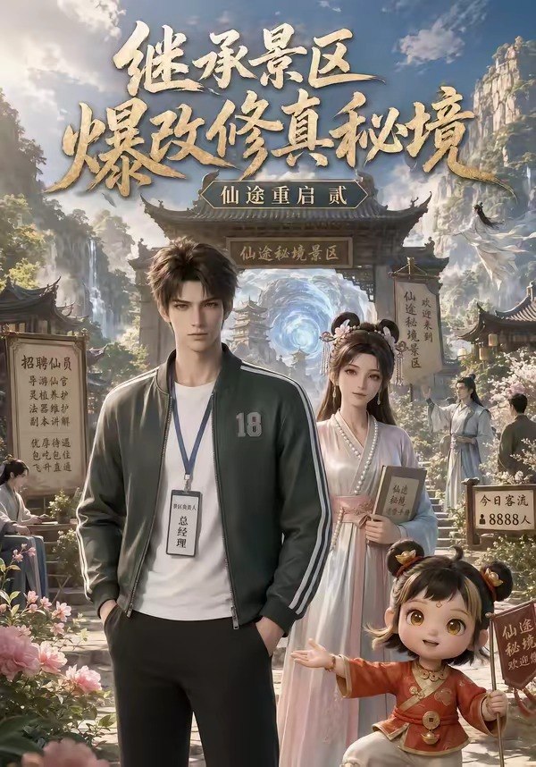 继承景区爆改修真秘境仙途重启贰 (80集) | 短剧