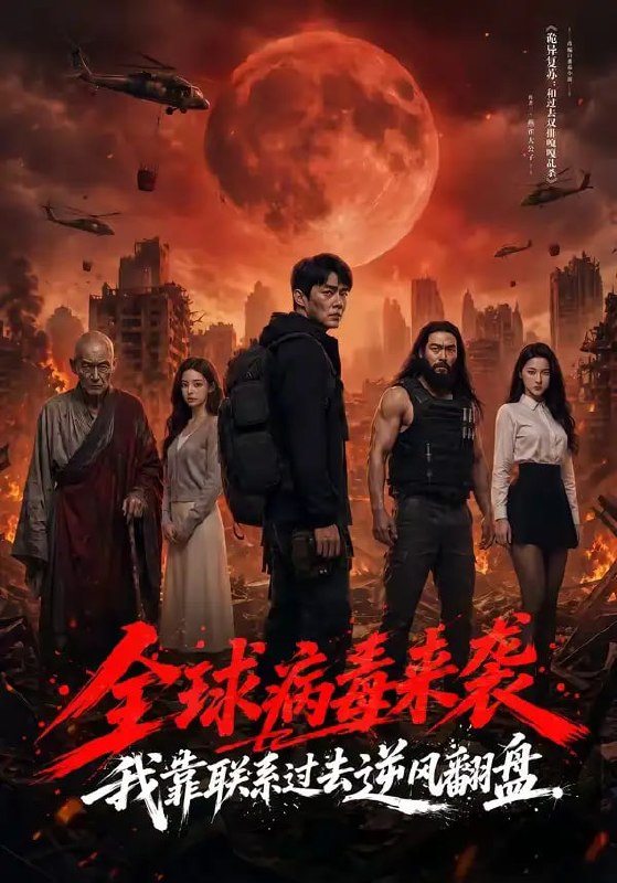 全球病毒来袭我靠联系过去逆风翻盘（82 集）Ai短剧