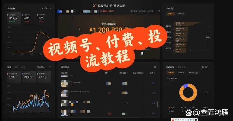 视频号ADQ投流实操，实操无废话，干