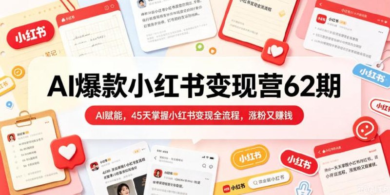 重新更新版本 AI小红书虚拟电商变现
