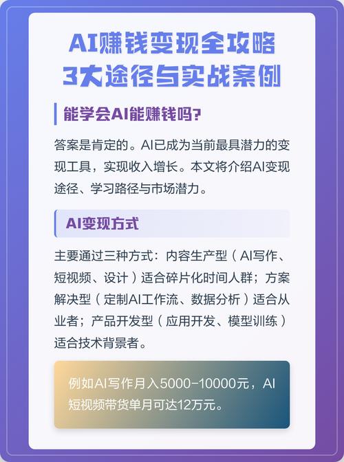AI变现内容收益实战课，系统掌握AI