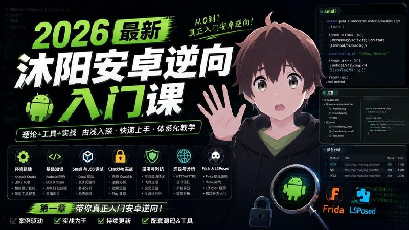沐阳逆向-安卓逆向基础进阶+js逆向