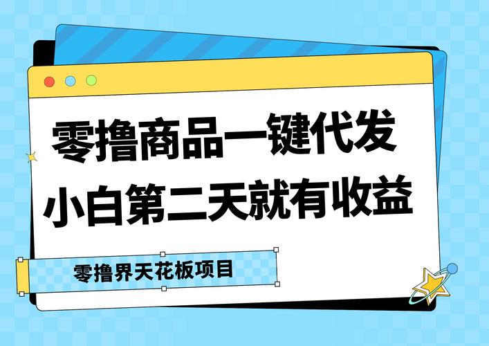 零撸商品一键代发，第二天就有收益