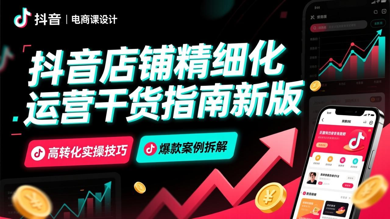 抖音店铺精细化运营干货指南新版 ｜ 高转化实操技巧 ｜ 爆款案例拆解