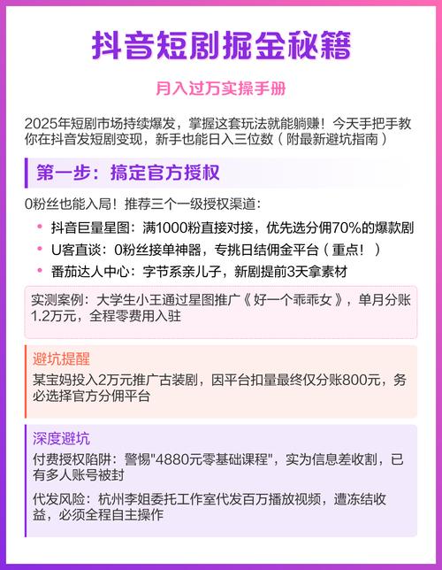 短剧推广怎么运营你的账号可以月入过万