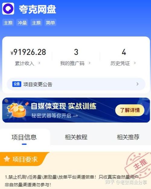 更新 网盘拉新 软件号项目，拉新赚收