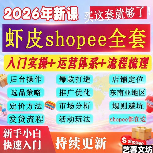 东南亚跨境电商shopee实战运营课